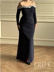 ماکسی یقه مرواریدی دالقیچ