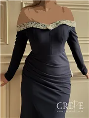 ماکسی یقه مرواریدی دالقیچ