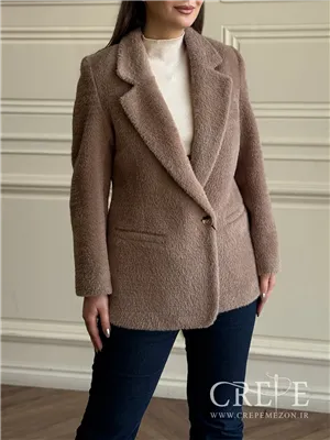 کت تک دکمه پوست سموری