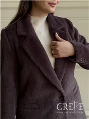 کت تک دکمه پوست سموری