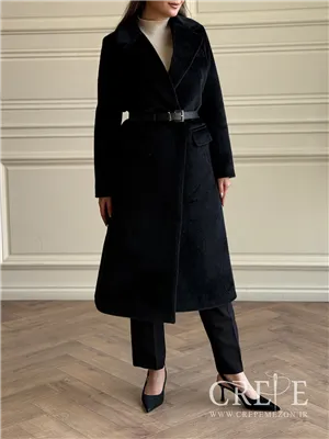 کت سموری بلند کمربنددار