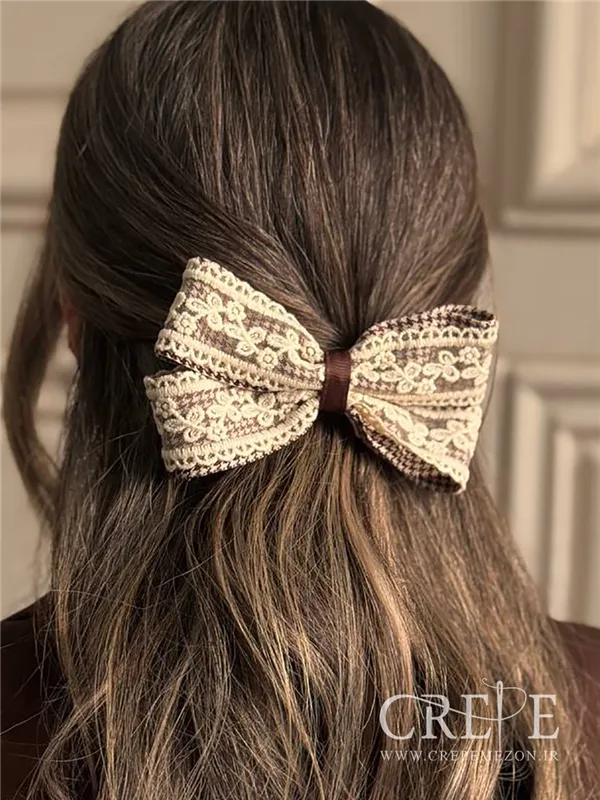 گیره پاپیون پیچازی و دانتل