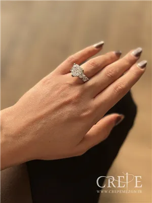 انگشتر جواهری قلب