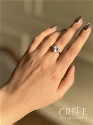 انگشتر جواهری قلب