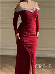 ماکسی یقه مرواریدی دالقیچ