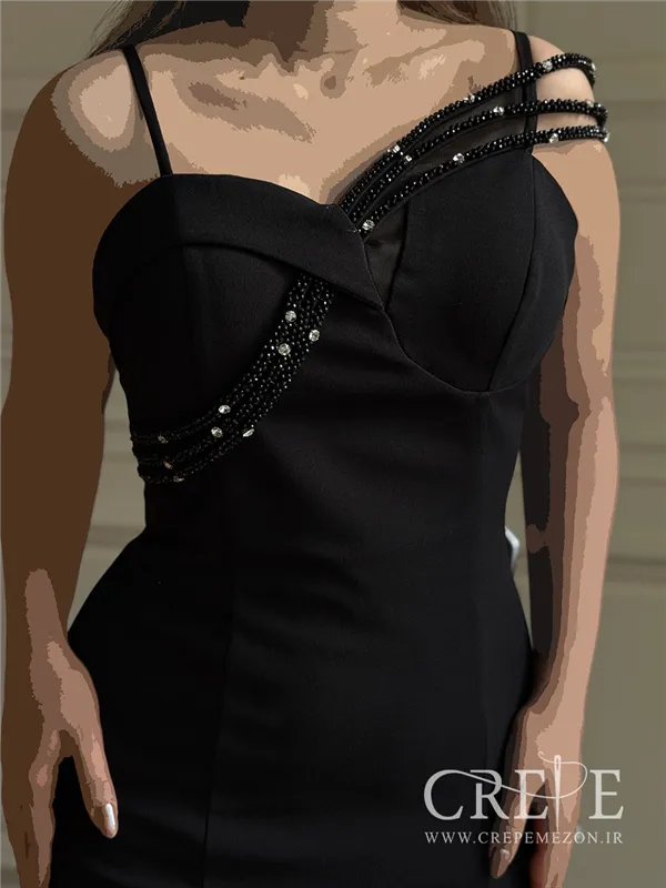 ماکسی دکلته سه فنر نگینی