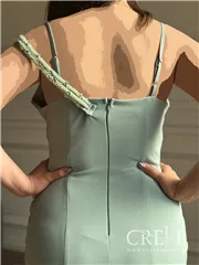 ماکسی دکلته سه فنر نگینی