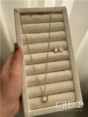 نیم ست استیل بولگاری طلایی