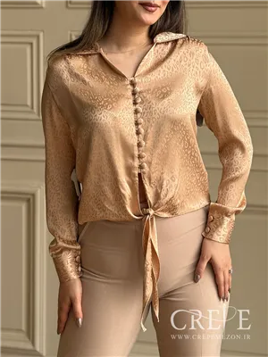 شومیز جلوگره ای طرحدار