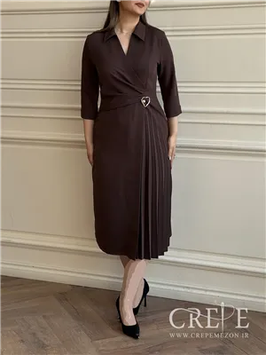 پیراهن کرپ بغل پلیسه