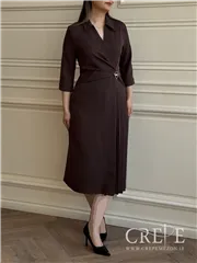 پیراهن کرپ بغل پلیسه