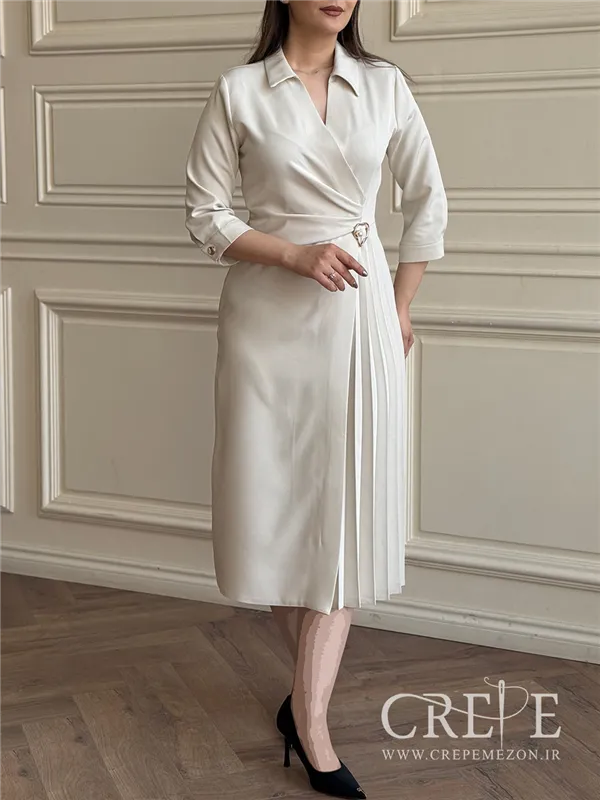 پیراهن کرپ بغل پلیسه