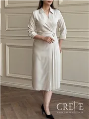 پیراهن کرپ بغل پلیسه