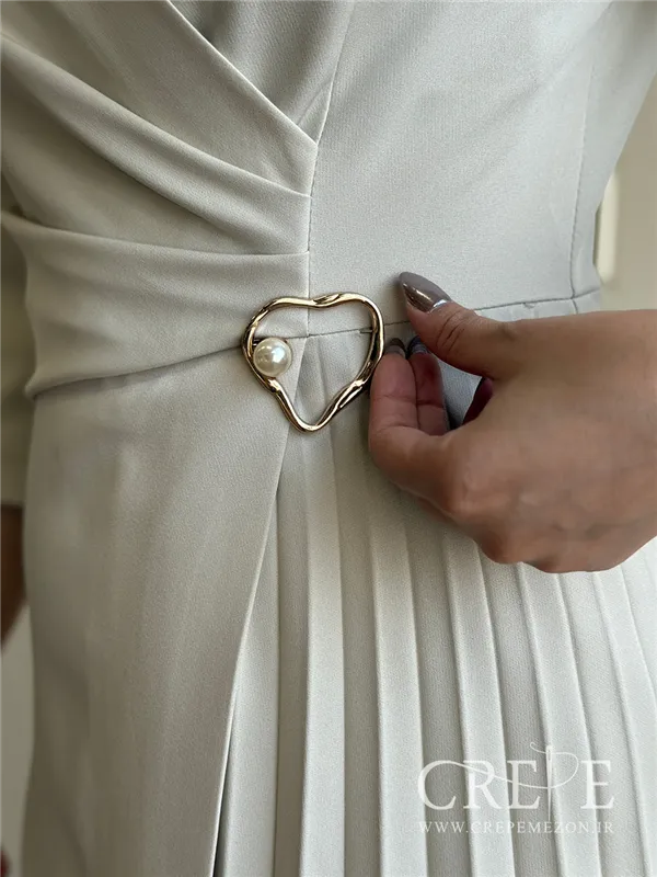 پیراهن کرپ بغل پلیسه