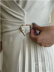 پیراهن کرپ بغل پلیسه