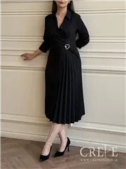 پیراهن کرپ بغل پلیسه