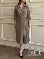 پیراهن کرپ بغل پلیسه