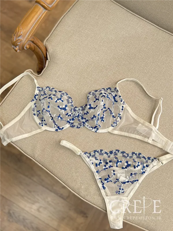 ست توری گلدار برتا