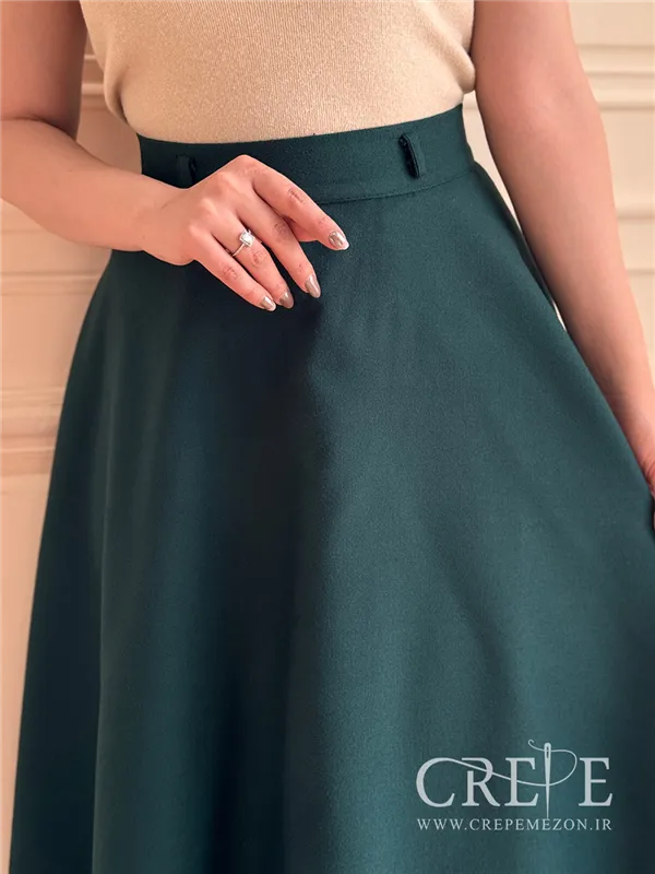 دامن نیم کلوش کشمیر قد 85