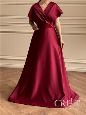 ماکسی ساتن آستین کلوش