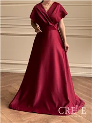 ماکسی ساتن آستین کلوش