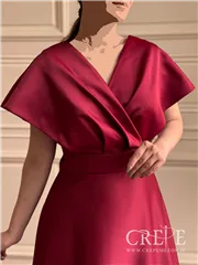 ماکسی ساتن آستین کلوش