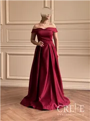 ماکسی دکلته یقه قایقی