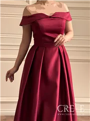 ماکسی دکلته یقه قایقی