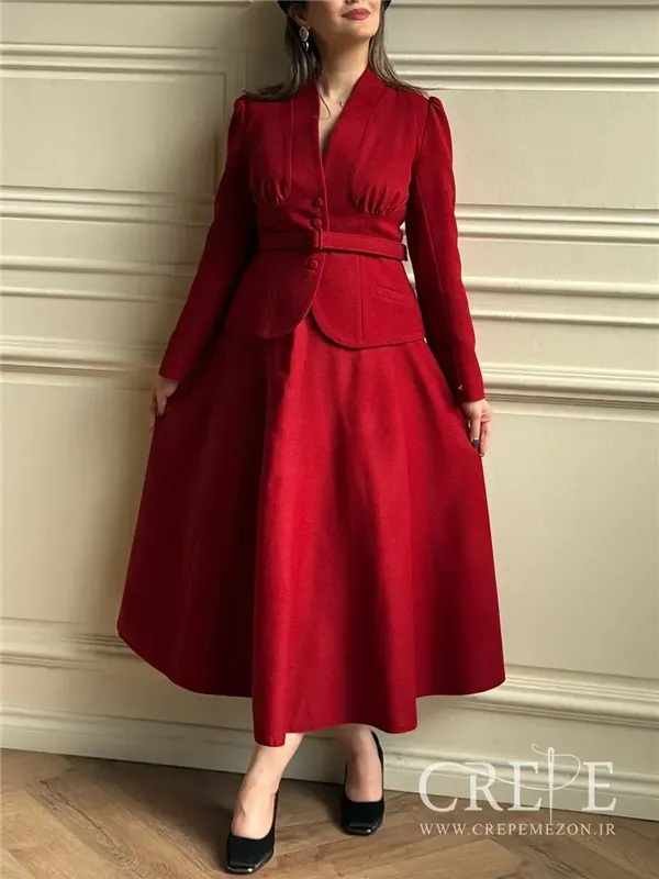 دامن نیم کلوش کشمیر قد 85