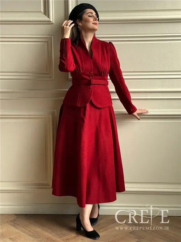 دامن نیم کلوش کشمیر قد 85