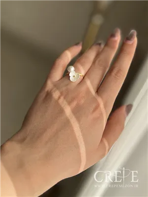 انگشتر مروارید و شکوفه