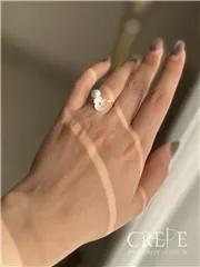 انگشتر مروارید و شکوفه