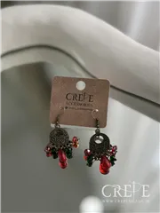 گوشواره برنزی دانه انار آویز