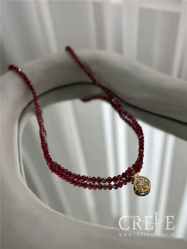 گردنبند انار کریستالی