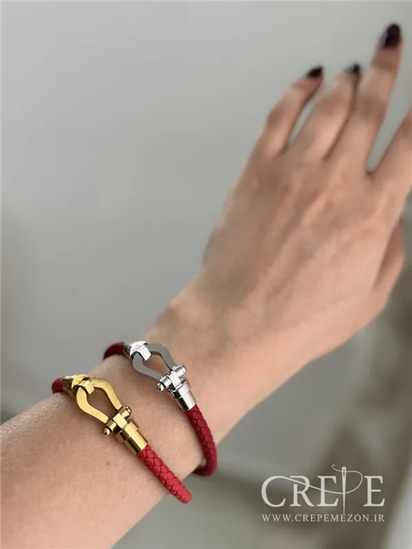 دستبند بافت چرم فرد 