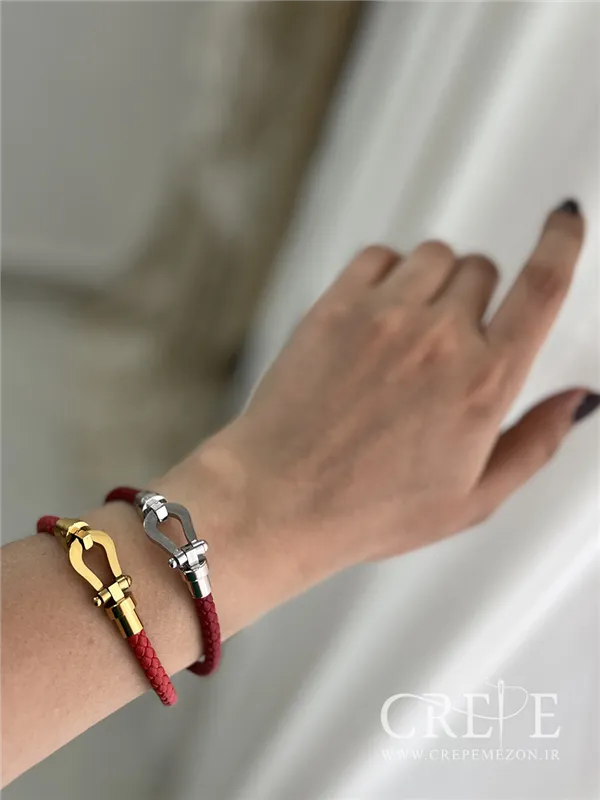 دستبند بافت چرم فرد 