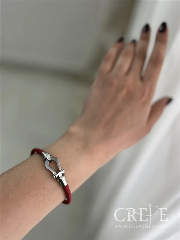 دستبند بافت چرم فرد 