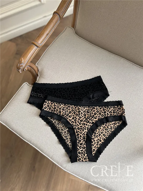 شورت توری طرح پلنگی