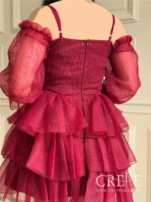 پیراهن عروسکی سه طبقه بیده