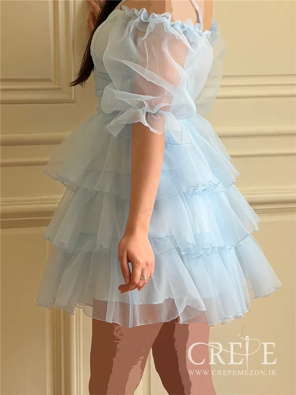 پیراهن عروسکی سه طبقه بیده