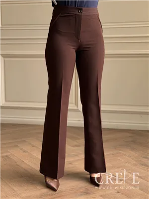 شلوار کرپ دوبل دمپا گشاد قد 110